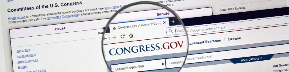 databases image: congress dot gov database search
