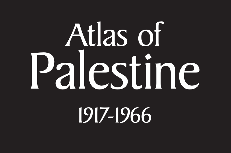 Book cover of "Atlas of Palestine, 1917-1966."
