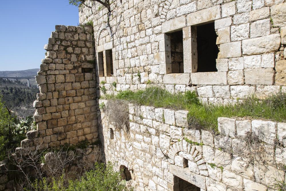 Ruins of a home in Lifta, Palestine, belonging to Palestinians that were forcibly expelled from the Jerusalem-area village in the earliest days of the Nakba.