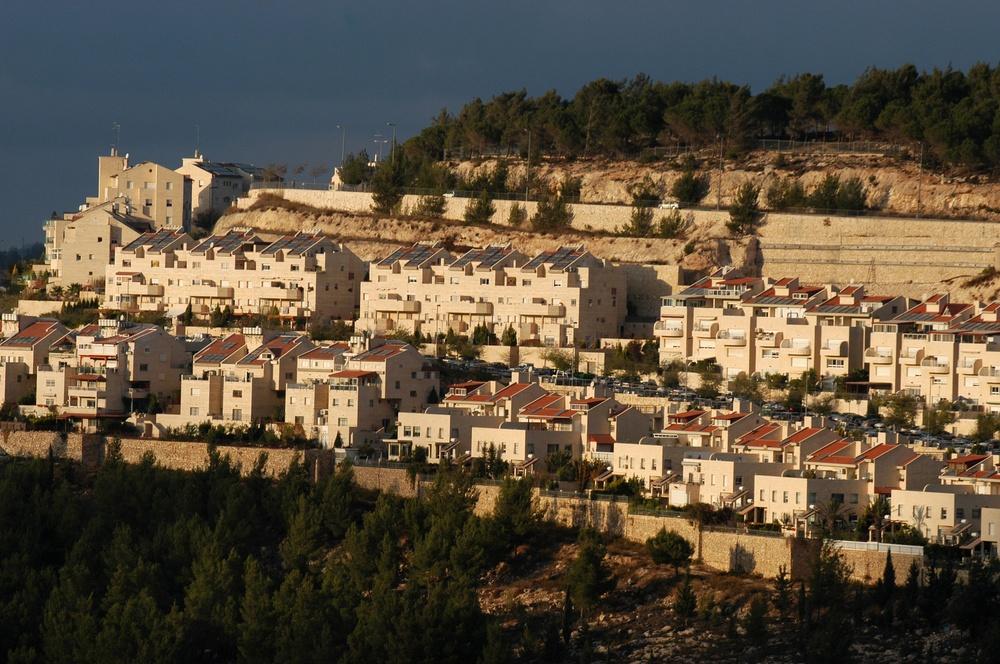 View of the  Israeli Maale Adumim settlement in the West Bank.