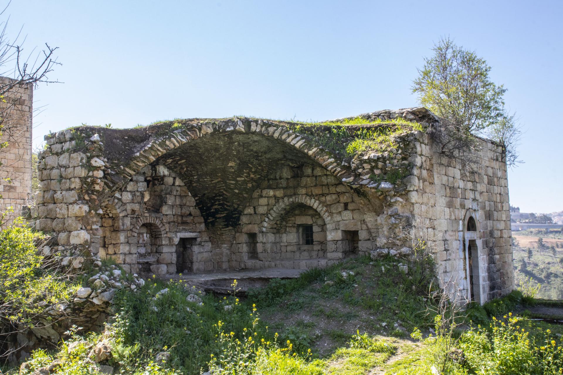 Ruins of a building in the depopulated Palestinian village of Lifta, near Jerusalem.