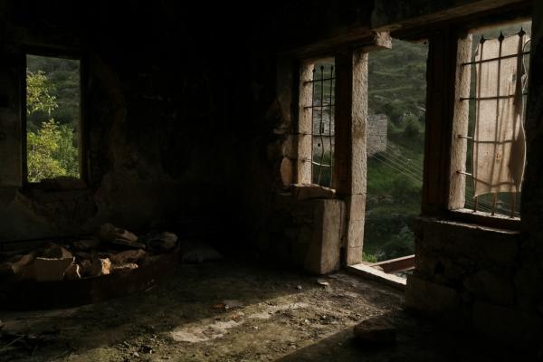 Image taken from inside of destroyed Palestinian home in the village of Lifta, ethnically cleansed from December 1947 through early February 1948.